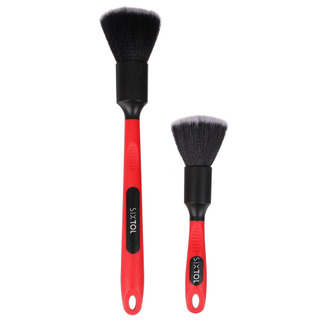 Sada precizních štětců pro čištění auta s ergo rukojetí CAR DETAILING BRUSH 2 PRO, 2ks SIXTOL