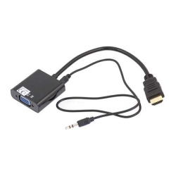 Adaptér HDMI / VGA + audio, kabel 10cm