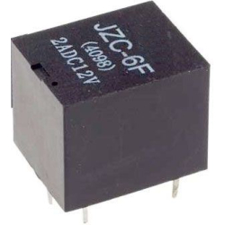 Relé JZC-6F1C (4098) 5V 28VDC/2A(230VAC/1A) 19x16x15mm