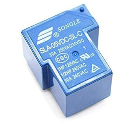 Relé Songle SLA-12VDC-SL-C 12V, přepínací kontakt 250VAC/30A