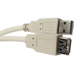 Kabel USB-A male / USB-A female, 2.0, délka 1,8m