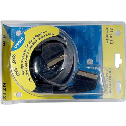 Kabel Scart-Scart  6m HiFi plast 2x stínění