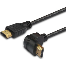 Kabel HDMI(A)-HDMI(A) úhlový 1,5m Savio CL-04