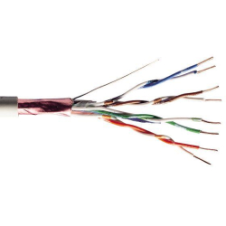 Kabel UTP Cat5e 4x2, šedá, drát