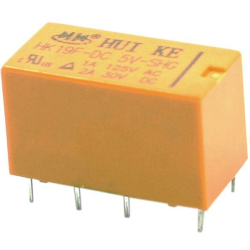 Relé HK19F 5V AC, kontakty 125VAC/1A nebo 30VDC/2A