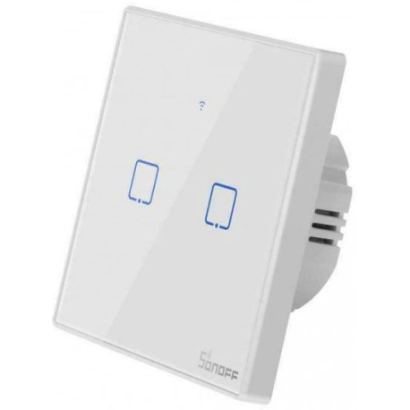 Dálkově ovládaný vypínač Sonoff T2EU2C-TX wifi+RF 433MHz 2kanálový