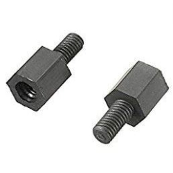 Distanční sloupek plastový M3x10mm, trn 6mm, balení 20ks