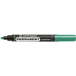 Popisovač permanentní Centropen 8566, kulatý hrot, 2,5 mm, zelený