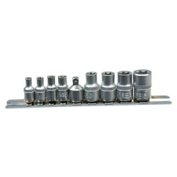 Sada hlavic torx, 9ks, 1/4\" a 3/8\" GEKO