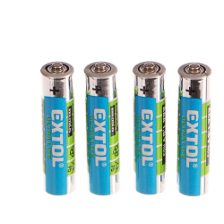 Baterie zink-chloridové, 4ks, 1,5V AAA (LR03) EXTOL-ENERGY