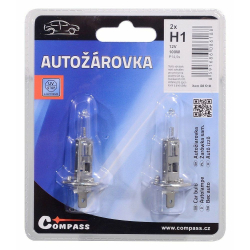 Žárovka 4 SMD LED 12V T10 s rezistorem CAN-BUS ready bílá COMPASS