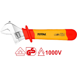 Elektrikářský klíč nastavitelný, 250 mm, industrial TOTAL-TOOLS