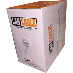 Kabel UTP CAT6 4páry, drát  Cu 0,57, materiál CU/LSZH, balení 305m