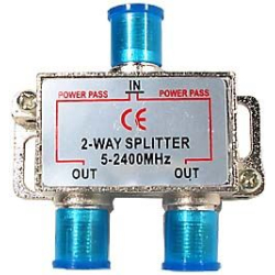 Rozbočovač IN/2x OUT 5-2400 MHz s F konektory