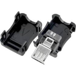 USB micro B konektor kabelový s krytkou