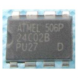 24C02B - seriová EEPROM 2Kbit, DIL8