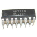 AN7118 - nf zesilovač 2x0,13W, DIP16