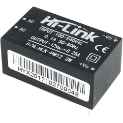 Spínaný zdroj Hi-Link HLK-PM12 3W 12V/0,25A