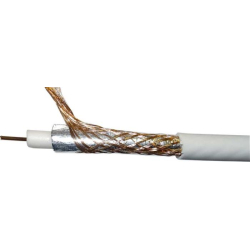 Koax.kabel 75ohm RG6 CCS, 6,8mm, /1mm+PE+64x0,12+Al+PVC/