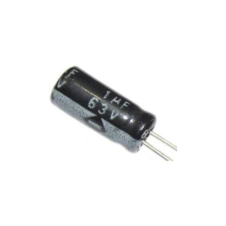 1u/63V 105°C 4x7x1,5mm, elektrolyt.kondenzátor radiální