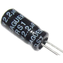 2u2/50V 105°C 5x11x2mm, elektrolyt.kondenzátor radiální