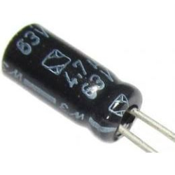 4u7/63V 5x11x2mm, FROLYT, elektrolyt. kondenzátor radiální