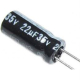 22u/35V 105° 5x11x2mm, elektrolyt.kondenzátor radiální