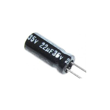 22u/35V 105° 5x11x2mm, elektrolyt.kondenzátor radiální