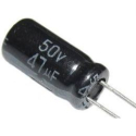 47u/50V 105° 6x11x2,5mm, elektrolyt.kondenzátor radiální