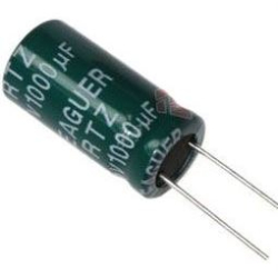 1000u/10V 105°C 8x12x5mm, elektrolyt.kondenzátor radiální