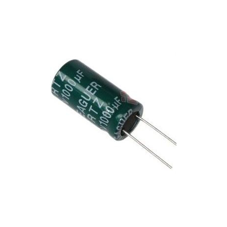 1000u/10V 105°C 8x12x5mm, elektrolyt.kondenzátor radiální