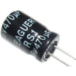 470u/16V 105° 8x12x3,5mm, elektrolyt.kondenzátor radiální