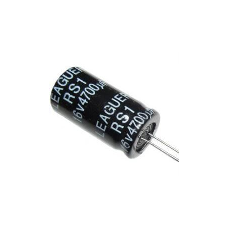 4700u/16V 105° 13x25x7,5mm, elektrolyt.kondenzátor radiální