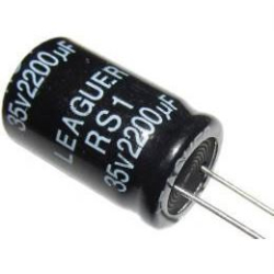 2200u/35V 105° 16x25x7,5mm, elektrolyt.kondenzátor radiální