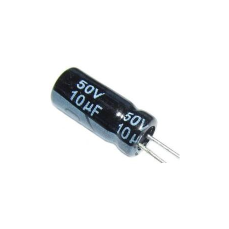 10u/50V 105° 5x11x2mm, elektrolyt.kondenzátor radiální