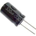 330u/50V 105° 10x16x5mm, elektrolyt.kondenzátor radiální