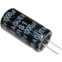 1000u/50V 105° 13x25x7,5mm, elektrolyt.kondenzátor radiální