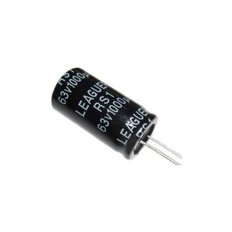 1000u/63V 105° 16x32x7,5mm, elektrolyt.kondenzátor radiální