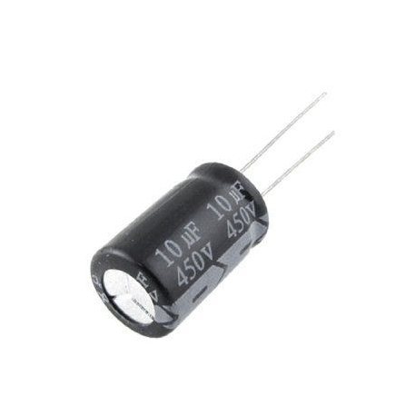 10u/450V 105° 13x26x5mm, elektrolyt.kondenzátor radiální