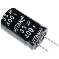 33u/400V 105° 16x21x7,5mm, elektrolyt.kondenzátor radiální