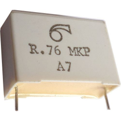 1u/250V MKP, svitkový kondenzátor radiální RM-28mm