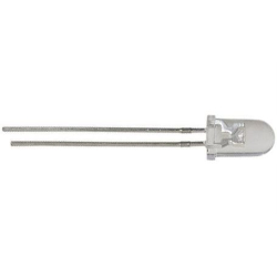 LED 5mm červená čirá 10Cd/20mA 30° 2,0-2,6V 5x8,7mm