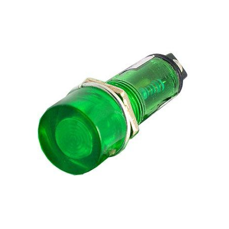 Kontrolka 12V LED, zelená do otvoru 10mm