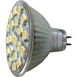 Žárovka LED MR16-21xSMD5050,bílá teplá,12V