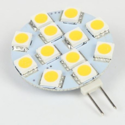 Žárovka LED G4, 12xSMD bílá teplá, 12V/1,5W