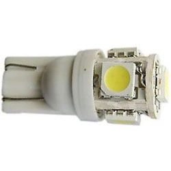 Žárovka LED T10 12V/1,5W bílá, 5xSMD5050