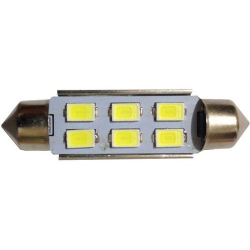 Žárovka LED SV8,5-8 sufit 39mm 12V/2W bílá, 6xLED5730