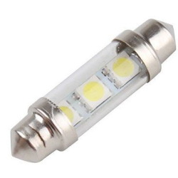 Žárovka LED SV8,5-8 sufit 36mm 12V/1W bílá, 3xSMD5050