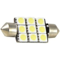 Žárovka LED SV8,5-8 sufit 36mm 12V/ 2,5W bílá, 9xSMD5050