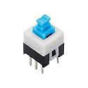 Přepínač stiskací ON-ON 2pol.30V/0,5A TURBO SWITCH 7x7x7,2mm